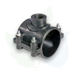 Tapping saddle with 360° Rotatable outlet